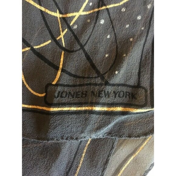 Jones NY Outer Space Stars Physics Math Scarf Woman Scientist Polyester - Picture 3 of 6